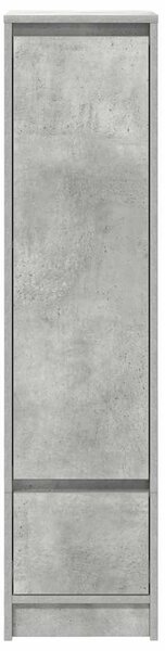 Betonszürke szerelt fa magasszekrény 29,5x34x119,5 cm