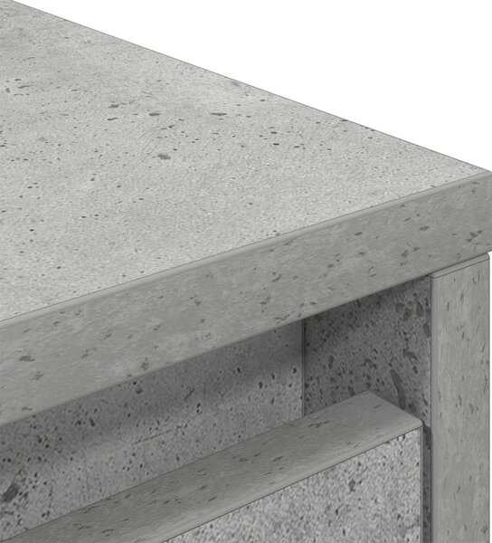 Betonszürke szerelt fa magasszekrény 29,5x34x119,5 cm