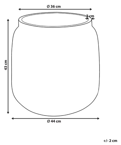 Virágcserép ARGOSTOLI 44 cm Bézs