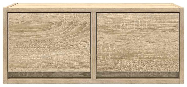 2 db sonoma tölgy színű szerelt fa TV-szekrény 60x31x25,5 cm