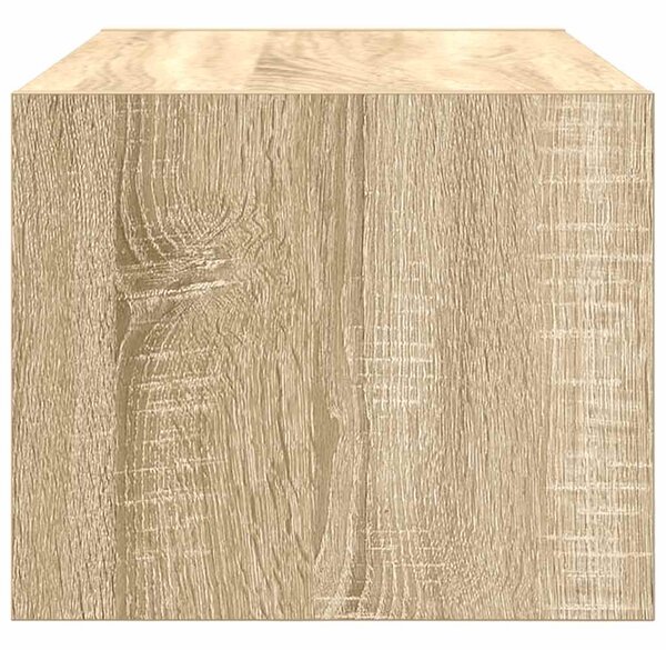 2 db sonoma tölgy színű szerelt fa TV-szekrény 60x31x25,5 cm