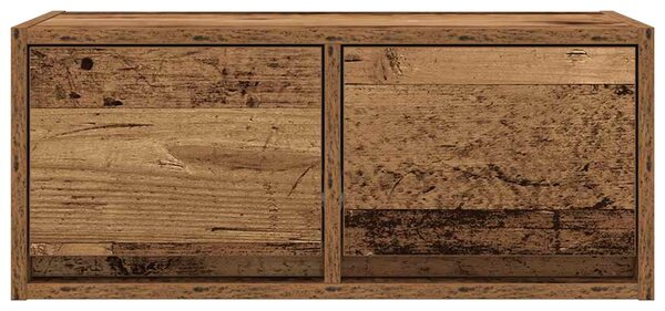 2 db antik fa szerelt fa fali TV-szekrény 60x31x25,5 cm
