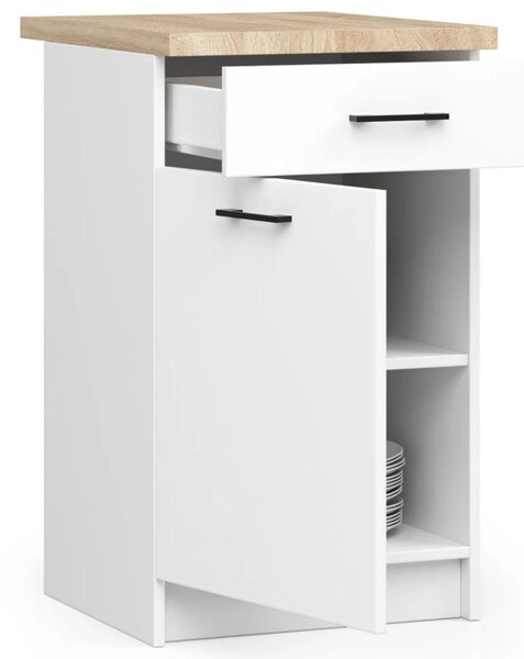 Alsó konyhaszekrény 40 cm VERMINA fiókkal - fehér