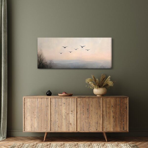 Kép - Madárcsapat (120x50 cm)