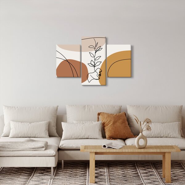 Kép - Boho formák (90x60 cm)