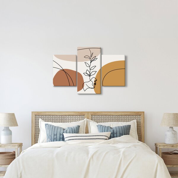 Kép - Boho formák (90x60 cm)
