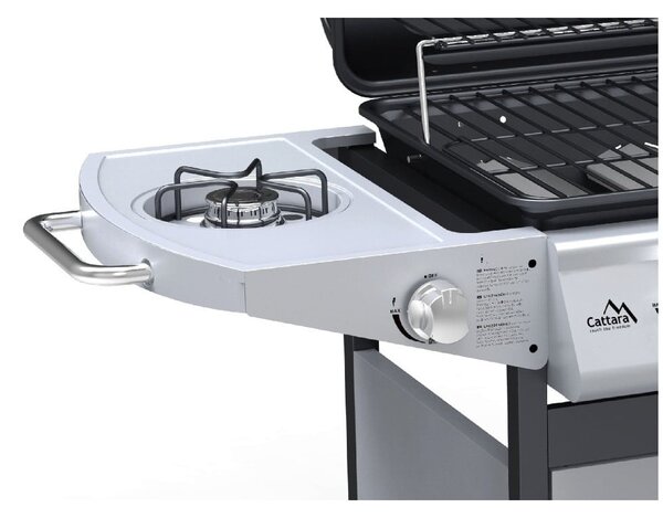 Master Chef Flame Tamer gurulós kerti gáz grillsütő - Cattara