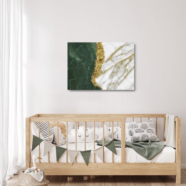 Üveg kép - Zöld márvány N⁰1 (70x50 cm)