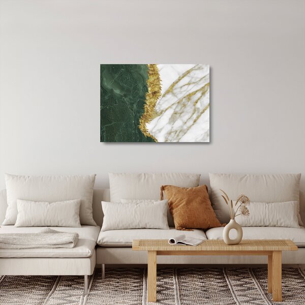 Üveg kép - Zöld márvány N⁰1 (70x50 cm)
