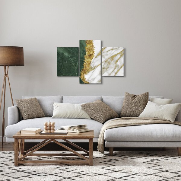 Kép - Zöld márvány N⁰1 (90x60 cm)