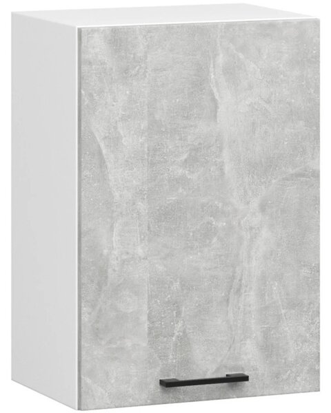 Fali konyhaszekrény 50 cm VERMINA - fehér / beton