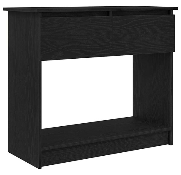 Fekete konzolasztal fiókokkal 85,5x38,5x74,5 cm