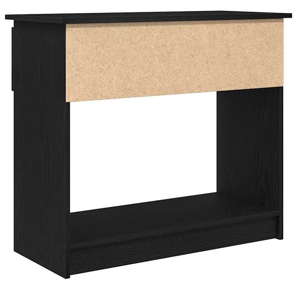 Fekete konzolasztal fiókokkal 85,5x38,5x74,5 cm