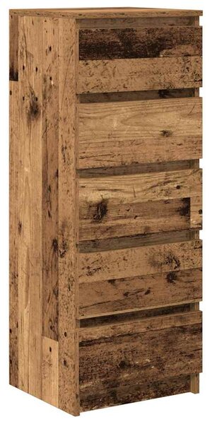 Antik fa szerelt fa tálalószekrény fiókos 37,5x35x99 cm