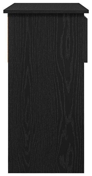 Fekete konzolasztal fiókokkal 85,5x38,5x74,5 cm