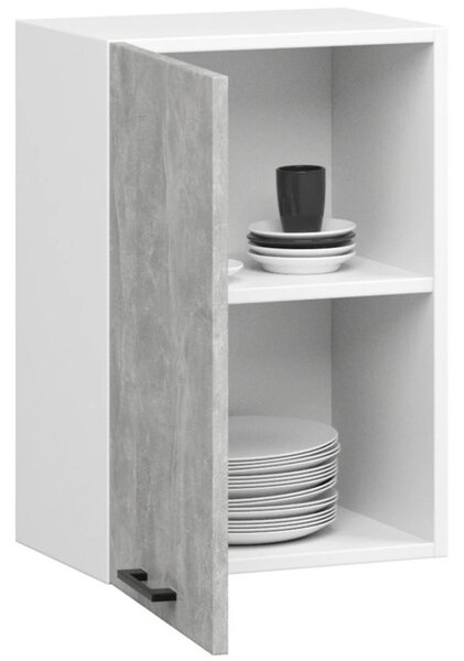 Fali konyhaszekrény 50 cm VERMINA - fehér / beton