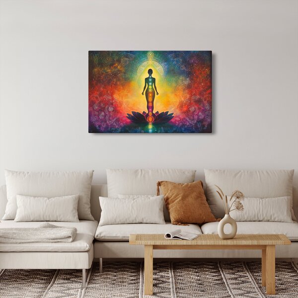 Kép - Nő és csakrák (90x60 cm)