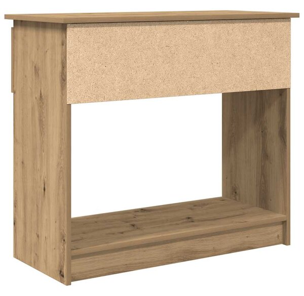 Kézműves tölgy konzolasztal fiókokkal 85,5x38,5x74,5 cm