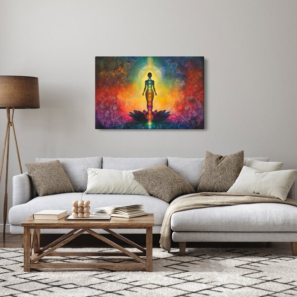 Kép - Nő és csakrák (90x60 cm)