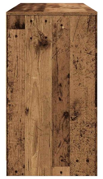 Antik fa szerelt fa íróasztal 120x42x76 cm