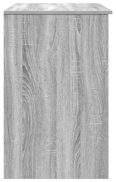 Szürke sonoma színű szerelt fa íróasztal 86x49x76 cm