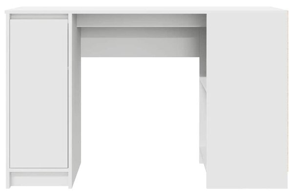 Fehér forgácslap íróasztal 120x42x76 cm