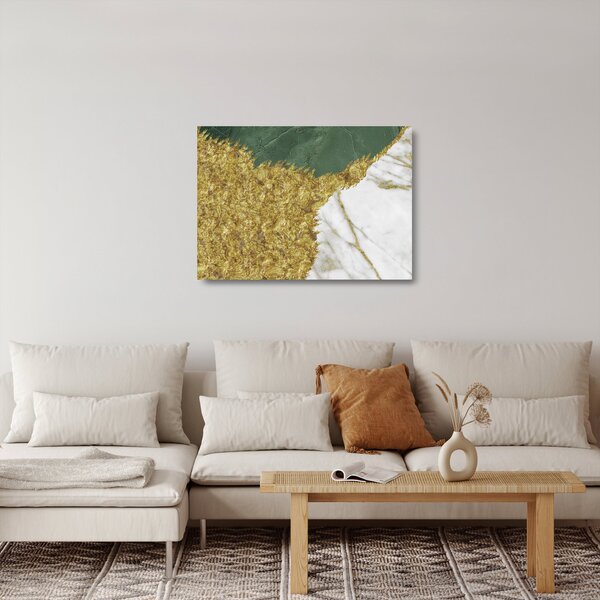Üveg kép - Zöld márvány N⁰2 (70x50 cm)