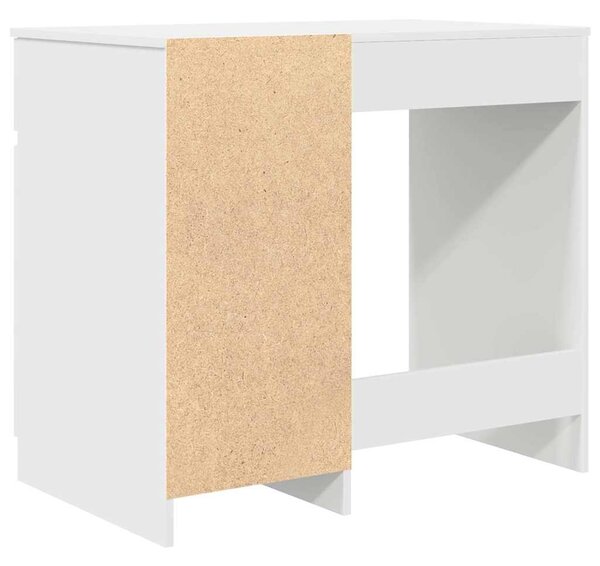 Fehér forgácslap íróasztal 86x49x76 cm