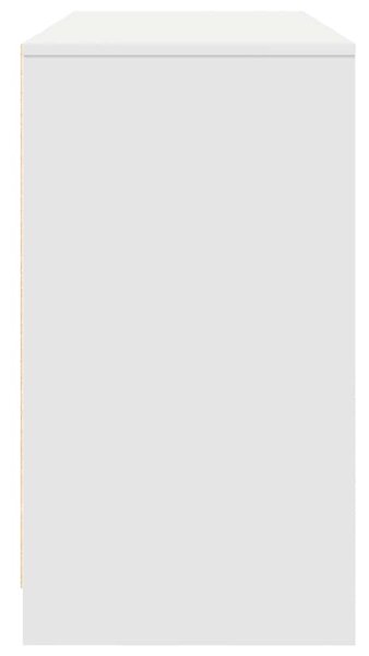 Fehér forgácslap íróasztal 120x42x76 cm