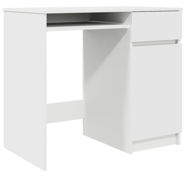 Fehér forgácslap íróasztal 86x49x76 cm