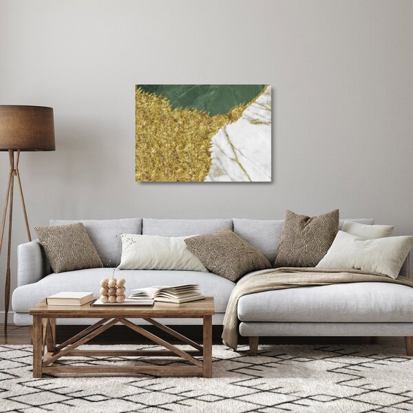 Üveg kép - Zöld márvány N⁰2 (70x50 cm)