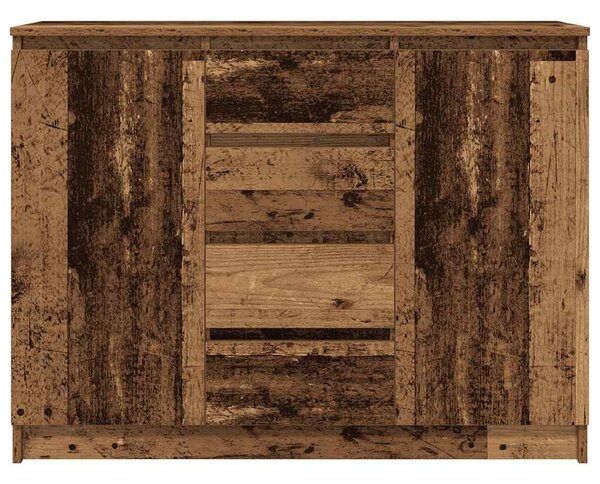 Antik fa szerelt fa tálalószekrény fiókos 100,5x35x76 cm