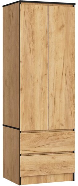 Fiókos gardróbszekrény 60 cm WREN - craft tölgy