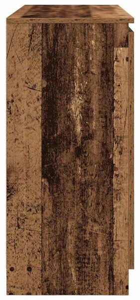 Antik fa szerelt fa tálalószekrény fiókos 100,5x35x76 cm