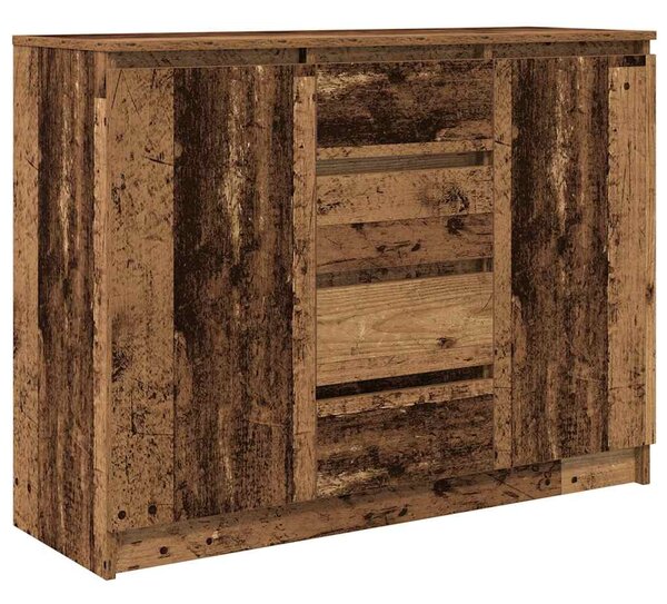 Antik fa szerelt fa tálalószekrény fiókos 100,5x35x76 cm