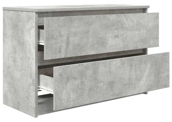 Betonszürke szerelt fa TV-szekrény 80x35x54 cm