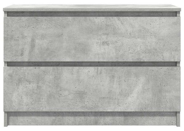 Betonszürke szerelt fa TV-szekrény 80x35x54 cm