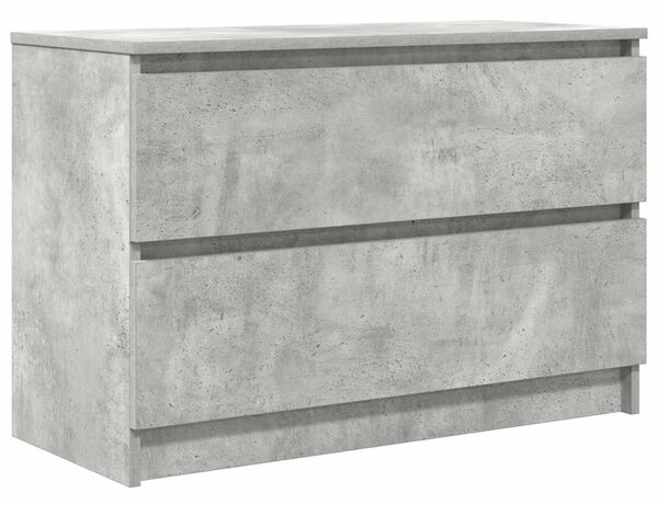 Betonszürke szerelt fa TV-szekrény 80x35x54 cm