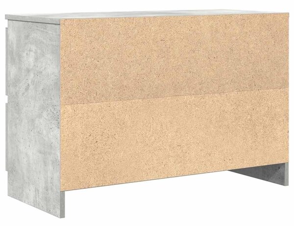 Betonszürke szerelt fa TV-szekrény 80x35x54 cm