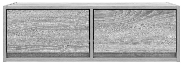 Szürke sonoma színű szerelt fa TV-szekrény 80x31x25,5 cm