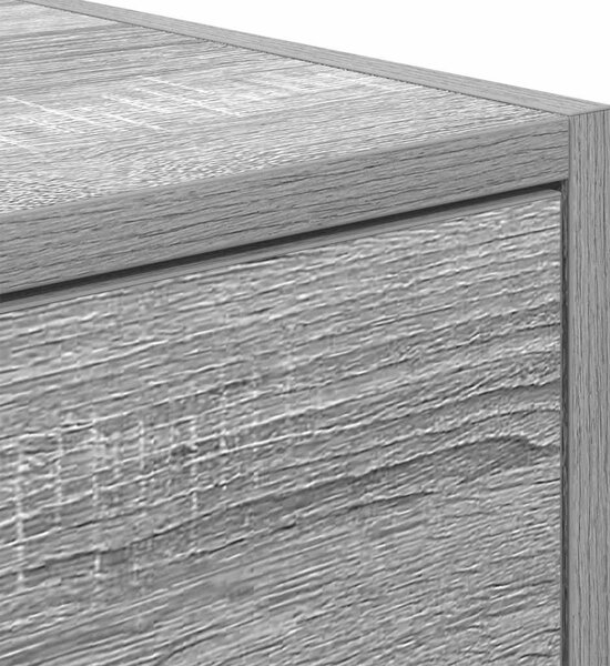 Szürke sonoma színű szerelt fa TV-szekrény 80x31x25,5 cm