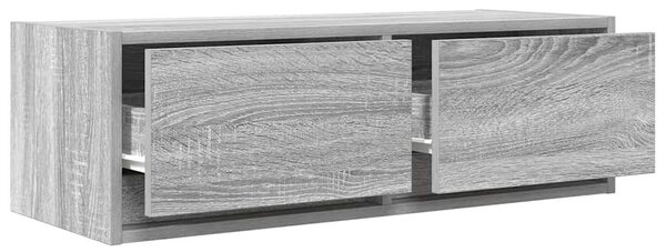 Szürke sonoma színű szerelt fa TV-szekrény 80x31x25,5 cm