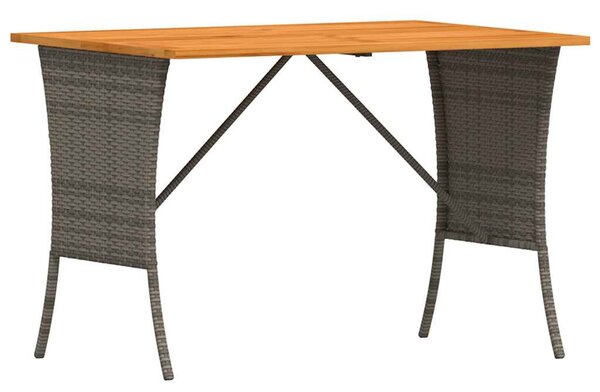 4 részes szürke polyrattan kerti ülőgarnitúra párnákkal L-alakú