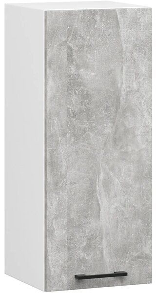 Felső konyhaszekrény 30 cm VERMINA - fehér / beton