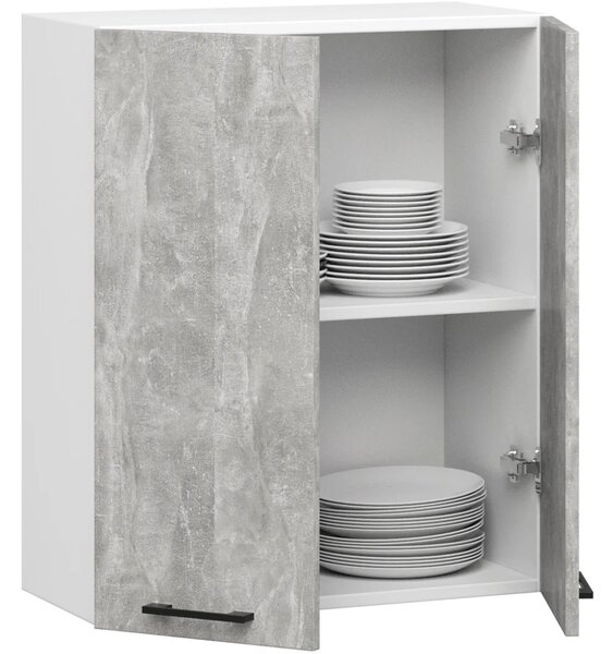 Felső konyhaszekrény 60 cm VERMINA - fehér / beton