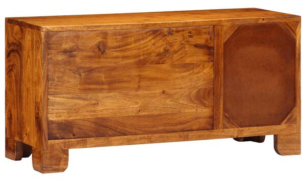 Tömör akácfa többszínű TV-szekrény 90x30x45