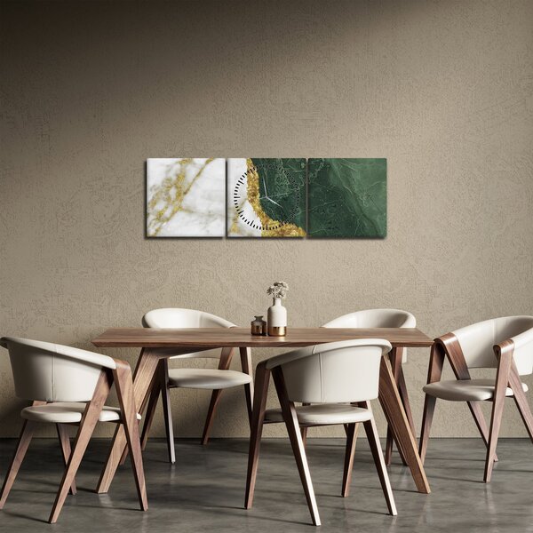 Kép - Zöld márvány N⁰3 (órával) (90x30 cm)