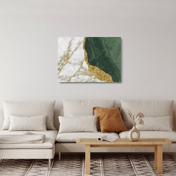 Üveg kép - Zöld márvány N⁰3 (70x50 cm)