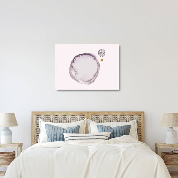Üveg kép - Lila minimalizmus N⁰4 (70x50 cm)