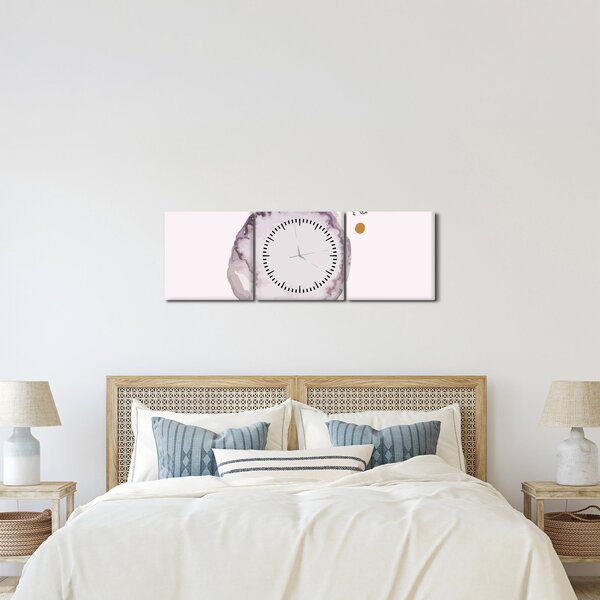Kép - Lila minimalizmus N⁰4 (órával) (90x30 cm)